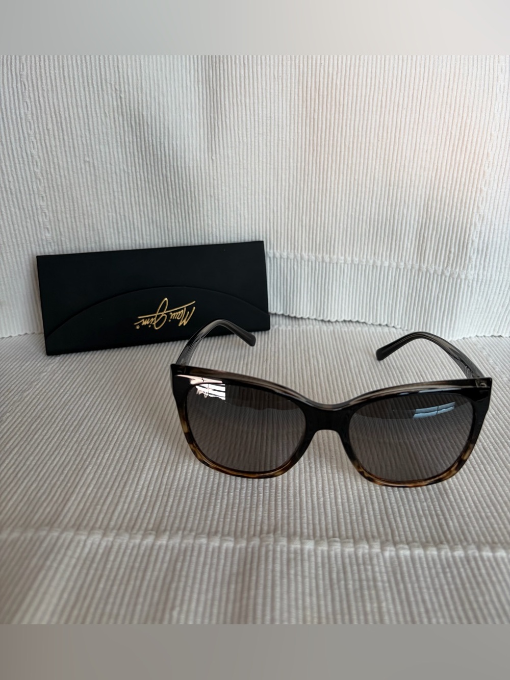 Maui Jim Alekona STG-SG Tortoise Frame Sunglasses with Neutral Gray Lenses